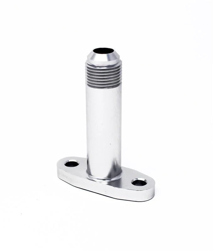 Torque Solution Extended Port Matched Oil Drain Flange: -10AN for T3/T4 PTE / Turbonetics - Detail View