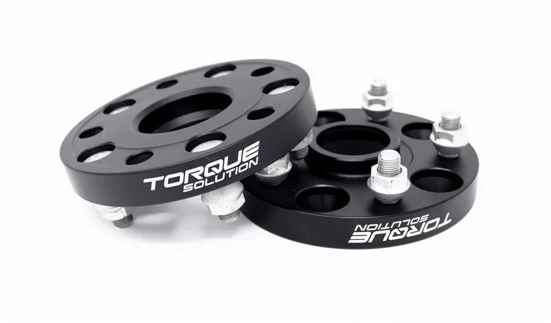 Torque Solution Forged Aluminum Wheel Spacer Subaru 56mm Hub 5x100 - 25mm - Side View