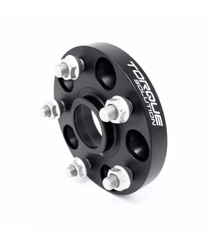 Torque Solution Forged Aluminum Wheel Spacer Subaru 56mm Hub 5x114.3 - 25mm - Back View