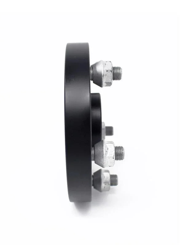 Torque Solution Forged Aluminum Wheel Spacer Subaru 56mm Hub 5x114.3 - 25mm - Installation View
