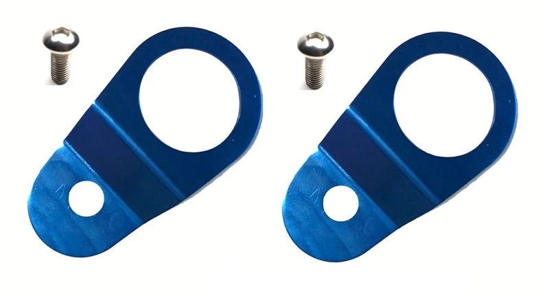 Torque Solution Radiator Mount Combo with Inserts (Blue) : Mitsubishi Evolution 7/8/9 - Main Product View