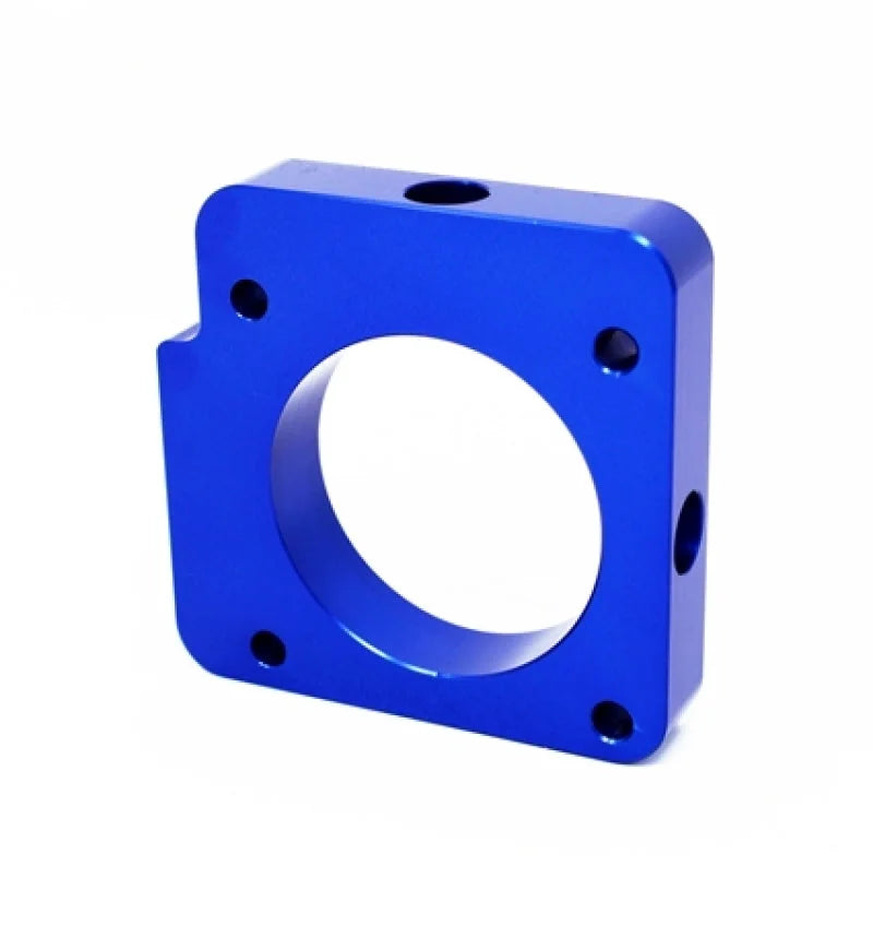 Torque Solution Throttle Body Spacer (Blue) fits 2006-2014 Subaru WRX