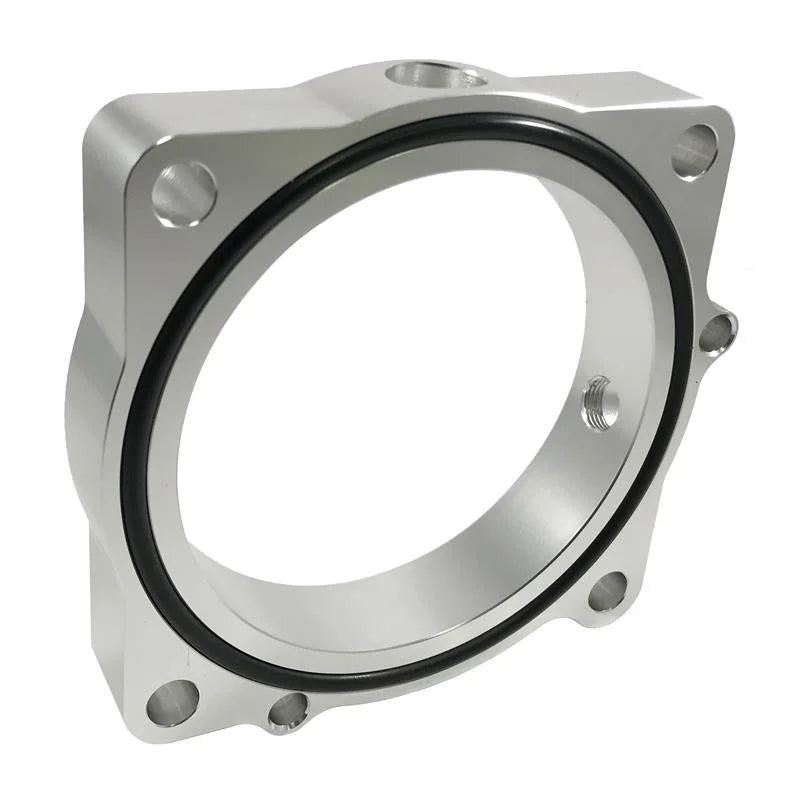 Torque Solution Throttle Body Spacer (Red): Kia Optima 2.0T - Side View