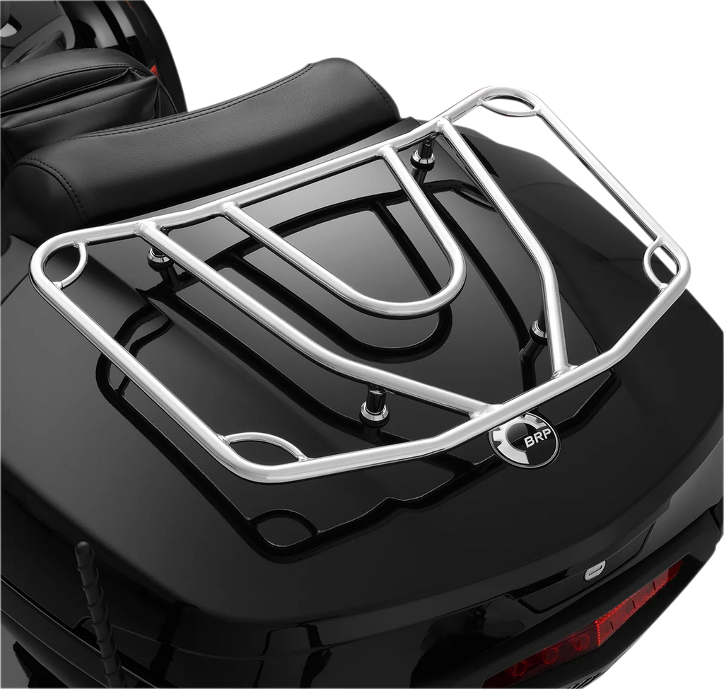Tour Trunk Luggage Rack - Chrome Show Chrome - Side View