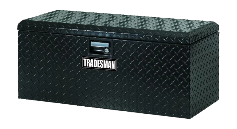 Tradesman Aluminum ATV Flush Mount Storage Box (32in.) - Black - Detail View