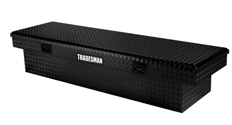 Tradesman Aluminum Economy Cross Bed Truck Tool Box (72in.) - Black - Main Product View