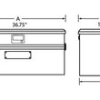 Load image into Gallery viewer, Tradesman Aluminum Flush Mount Truck Tool Box (36in.) - Black - Side View