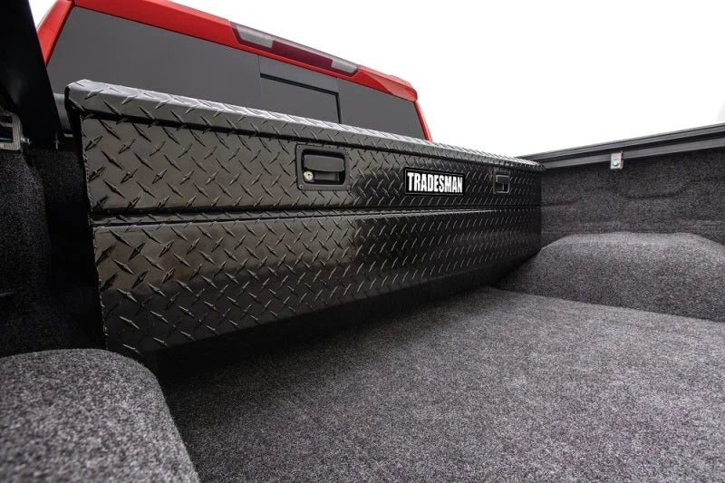 Tradesman Aluminum Flush Mount Truck Tool Box (56in.) - Black - Back View