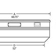 Load image into Gallery viewer, Tradesman Aluminum Flush Mount Truck Tool Box (60in.) - Black - Side View