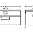 Load image into Gallery viewer, Tradesman Aluminum Flush Mount Truck Tool Box Full/Slim Line (60in.) - Black - Side View