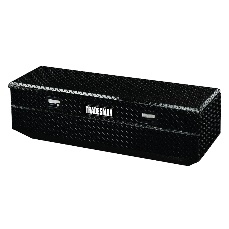 Tradesman Aluminum Flush Mount Truck Tool Box Full/Wide (36in.) - Black - Main Product View