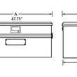 Load image into Gallery viewer, Tradesman Aluminum Flush Mount Truck Tool Box Full/Wide (48in.) - Black - Side View