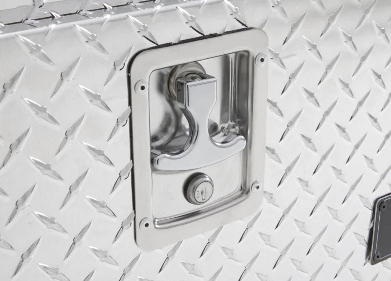 Tradesman Aluminum Top Mount L-Wing Box (60in.) - Brite - Detail View