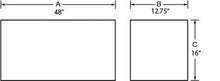 Load image into Gallery viewer, Tradesman Aluminum Top Mount Tool Box (48in.) - Brite - Side View