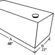 Load image into Gallery viewer, Tradesman Steel Rectangular Liquid Storage Tank (Full Size) - Black - Main Product View