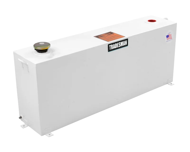 Tradesman Steel Rectangular Liquid Storage Tank (Full Size) - White - Main Product View