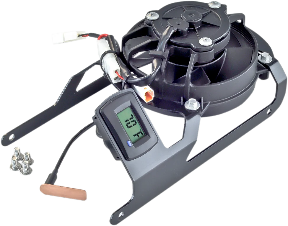 Trail Tech Cooling Fan Kit - Universal - Side View