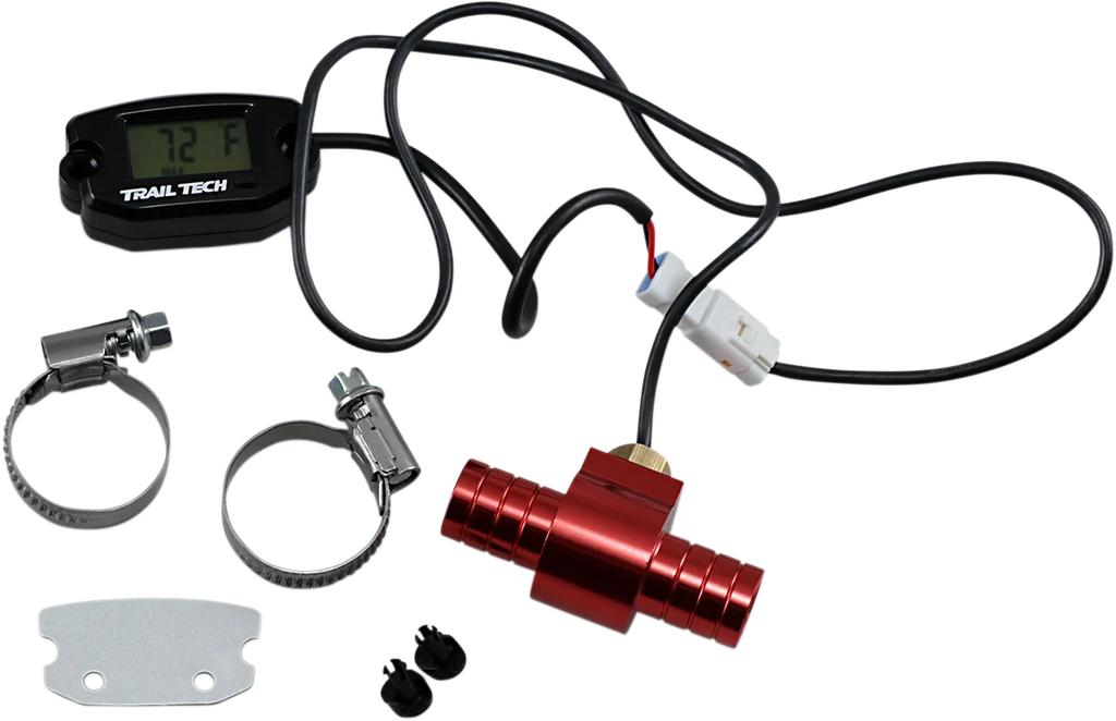 Trail Tech Universal Temperature Meter - Surface Mount - Black - 16 mm - Main Product View