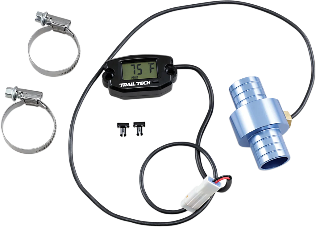 Trail Tech Universal Temperature Meter - Surface Mount - Black - 22 mm - Main Product View