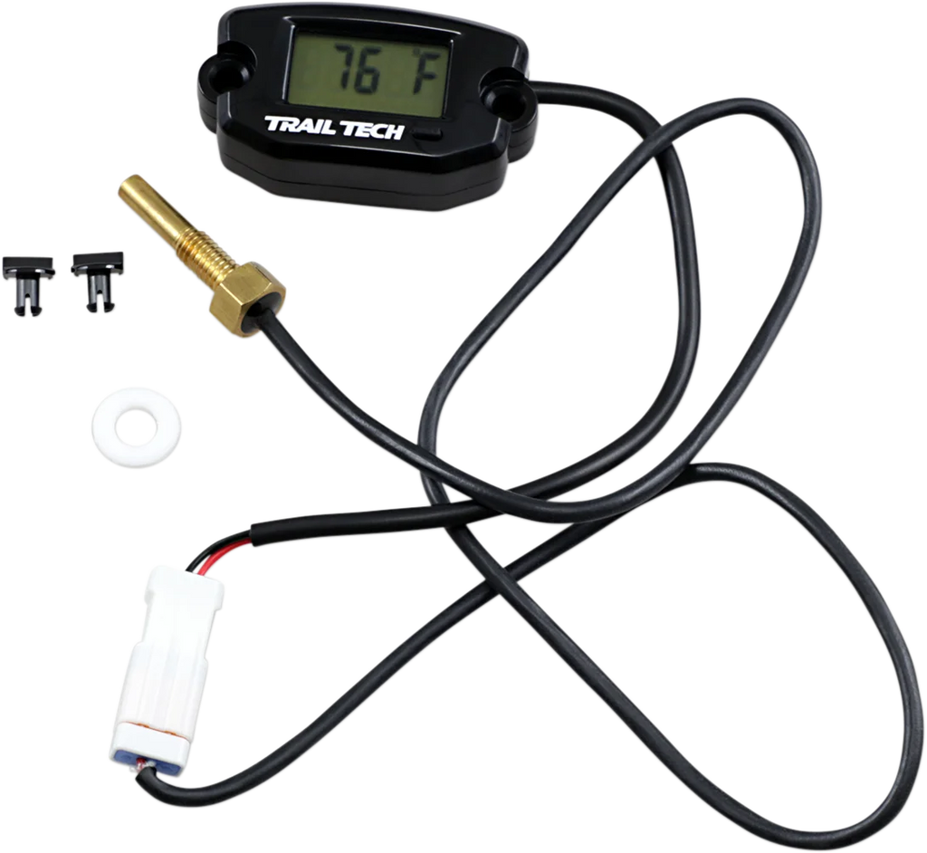 Trail Tech Universal Temperature Meter - Surface Mount - Black - M6x10 - Main Product View