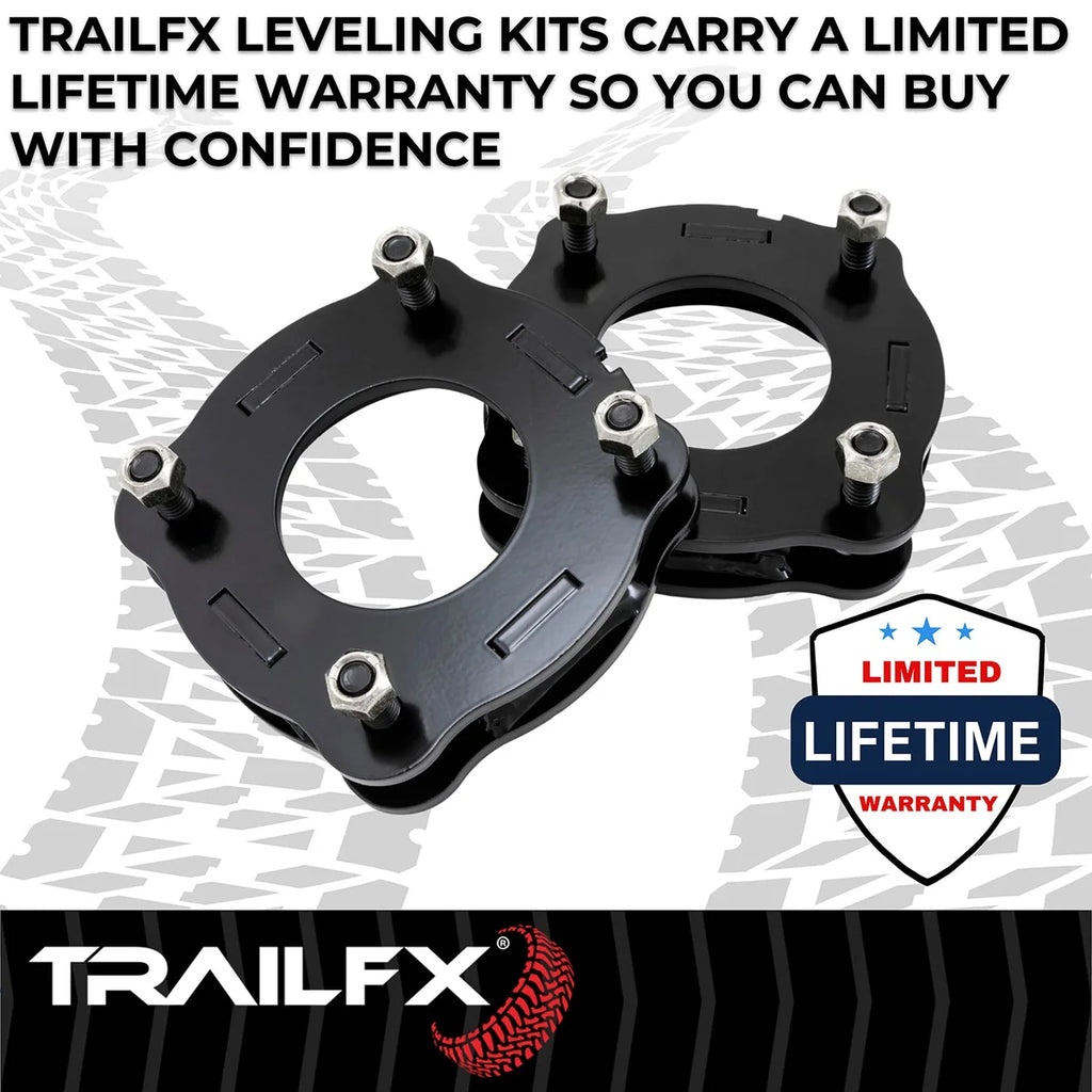 TrailFX 1-1/2 Inch Lift, Coil Spring Spacers, With Spacers/ Installation Hardware T15LL1 - Kit Contents