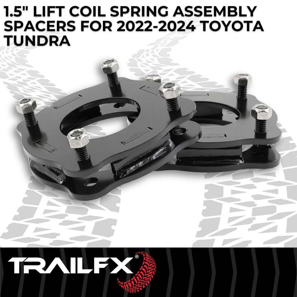 TrailFX 1-1/2 Inch Lift, Coil Spring Spacers, With Spacers/ Installation Hardware T15LL1 - Kit Contents