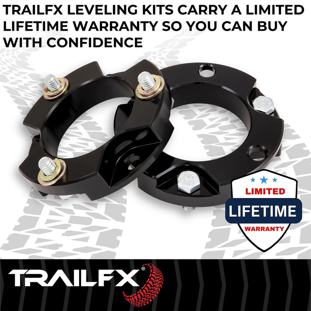TrailFX 1-1/2 Inch Lift, Strut Assembly Spacers, With Spacers/ Installation Hardware F15LL3 - Kit Contents