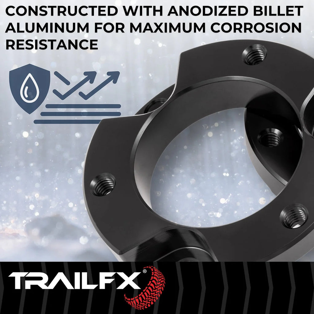 TrailFX 1-1/2 Inch Lift, Strut Assembly Spacers, With Spacers/ Installation Hardware F15LL3 - Kit Contents