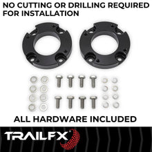 Load image into Gallery viewer, TrailFX 1-1/2 Inch Lift, Strut Assembly Spacers, With Spacers/ Installation Hardware T15LL2 - Kit Contents