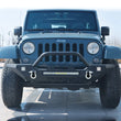 Load image into Gallery viewer, TrailFX 1 Pc Direct-Fit W/Bull Bar W/WIn Mount W/D-Ring Mounts Textured Black Steel J031T - Side View