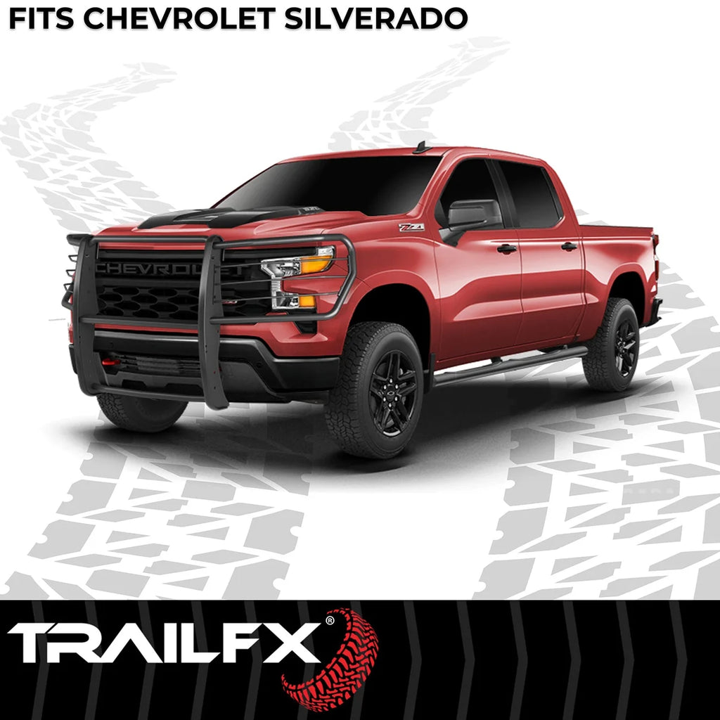 TrailFX 1-Piece, Black Textured Powder Coated, Steel E0047T - Side View