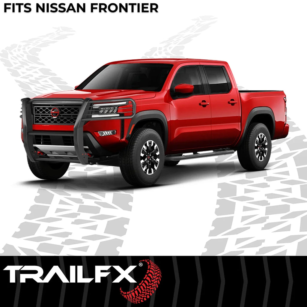 TrailFX 1-Piece, Black Textured Powder Coated, Steel E0048T - Side View