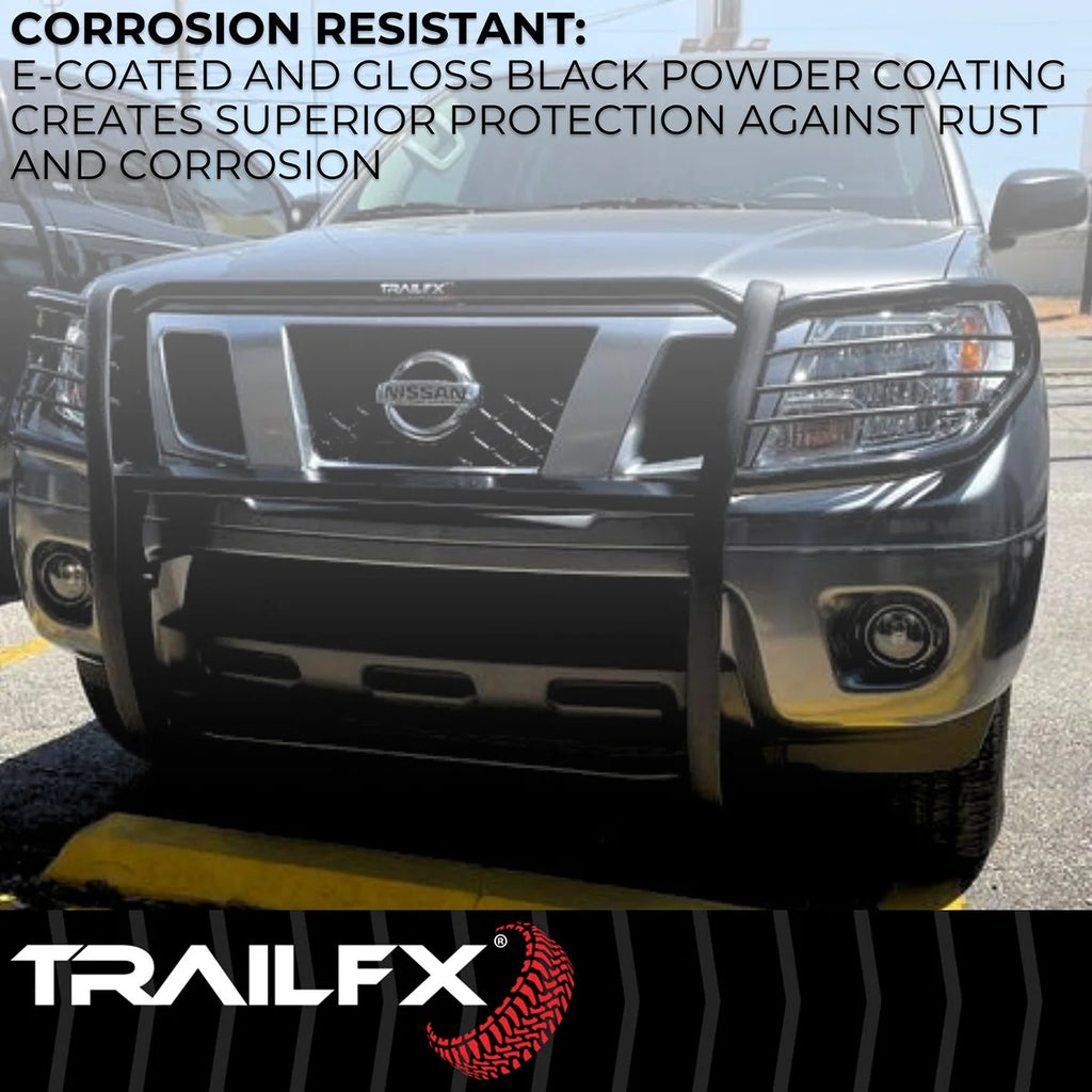 TrailFX 1-Piece, Black Textured Powder Coated, Steel E0048T - Back View