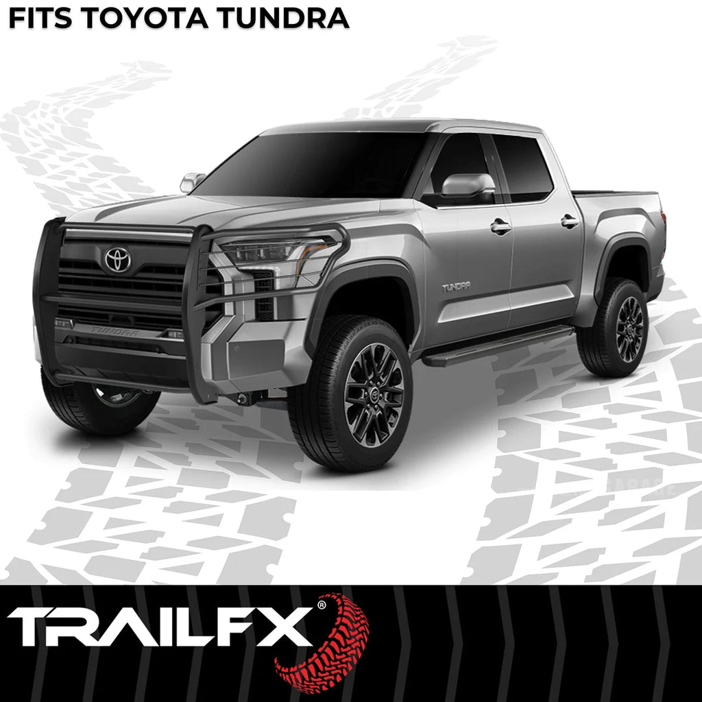 TrailFX 1-Piece, Black Textured Powder Coated, Steel E0049T - Back View