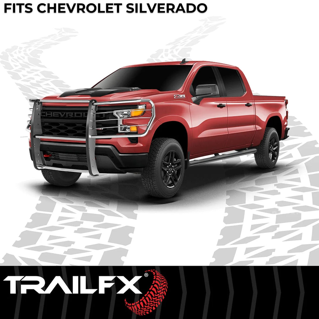 TrailFX 1-Piece, Polished, Silver, Stainless Steel E0047S - Side View