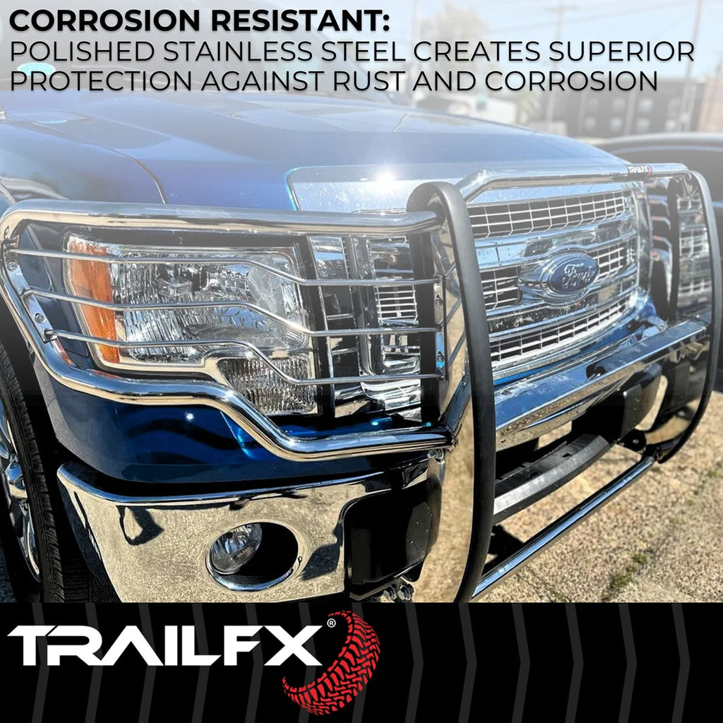 TrailFX 1-Piece, Polished, Silver, Stainless Steel E0048S - Installation View