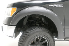Load image into Gallery viewer, TrailFX 2 Inch Tire Coverage Smooth Black ABS Plastic Set of 4 PFFG3006S - Front View