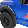 Load image into Gallery viewer, TrailFX 2 Inch Tire Coverage Textured Black ABS Plastic Set of 4 PFFF3003T - Front View
