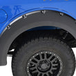Load image into Gallery viewer, TrailFX 2 Inch Tire Coverage Textured Black ABS Plastic Set of 4 PFFF3003T - Rear View
