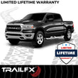 Load image into Gallery viewer, TrailFX 3 Inch Round Bent 60 Degree Pol Stainless Steel W/O End Caps Rocker Panel Mount A0046S - Installation View