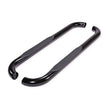 Load image into Gallery viewer, TrailFX 3 Inch Round Bent 60 Degree Pwdr Ctd Black Steel W/O End Caps Rocker Panel Mount A0046B - Main Product View