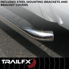 Load image into Gallery viewer, TrailFX 3 Inch Round Bent Pol Stainless Steel Without End Caps Frame Body Mount Bolts 1110134041 - Additional View 6