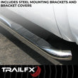 Load image into Gallery viewer, TrailFX 3 Inch Round Bent Pol Stainless Steel Without End Caps Frame Body Mount Bolts A0029S - Additional View 6