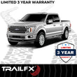 Load image into Gallery viewer, TrailFX 3 Inch Round Bent Powder Coated Black Steel Without End Caps Rocker Panel Mount A0051B - Installation View