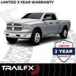 Load image into Gallery viewer, TrailFX 3 Inch Round Bent Pwdr Ctd Black Steel Plastic End Caps Rocker Panel Mount 1160632073 - Installation View