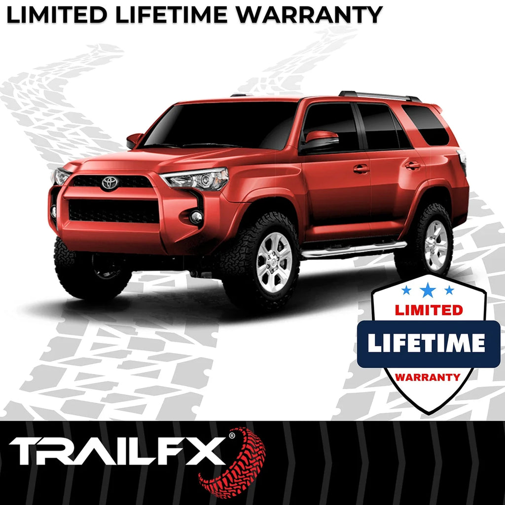TrailFX 3 Inch Round Bent, Rocker Panel Mount A0069S - Installation View