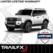 Load image into Gallery viewer, TrailFX 3 Inch Round Bent, Rocker Panel Mount A0070S - Installation View