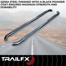 Load image into Gallery viewer, TrailFX 3 Inch Round Bent, Rocker Panel Mount A0070T - Side View