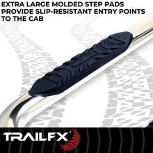 Load image into Gallery viewer, TrailFX 4 Inch Oval Bent Pol Stainless Steel Rocker Panel Mount A1004S - Additional View 6