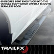 Load image into Gallery viewer, TrailFX 4 Inch Oval Bent Powder Coated Titanium Black Mild Steel Rocker Panel Mount A1005B - Additional View 7